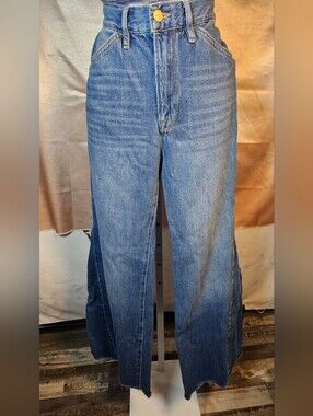 FRAME Le Baggy Palazzo Outseam Insert Wide Leg Jeans 26 Fairytale